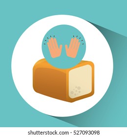 tasty cake dessert concept vector illustration eps 10