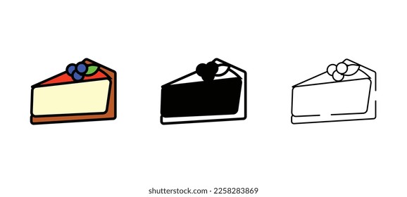 tasty cake vector type icon