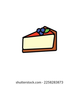 tasty cake vector type icon