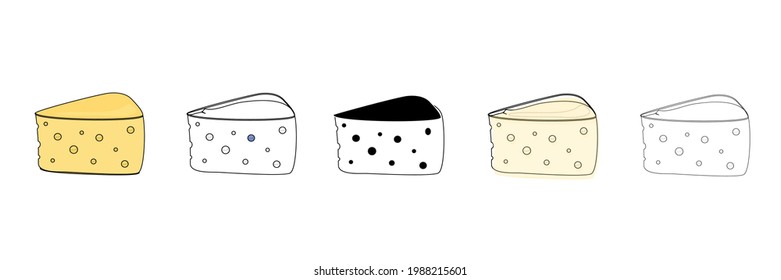 tasty cheese vector type icon