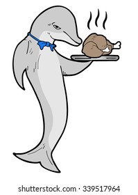 tasty chicken illustration
