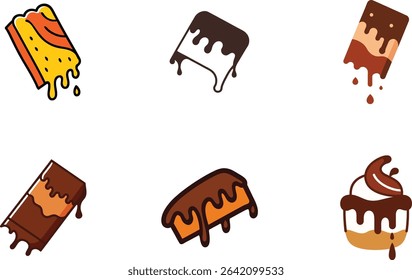 Tasty Chocolate Bar Flat Color Vector Art for Food Design Projects.