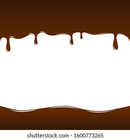 Tasty chocolate brown background. Vector illustration