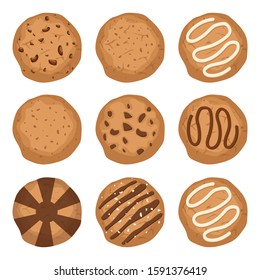 Tasty cookies vector design illustration isolated on white background