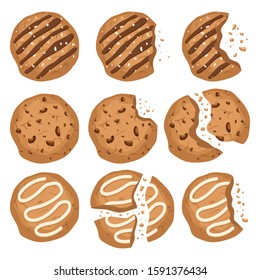 Tasty cookies vector design illustration isolated on white background
