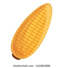Tasty corn icon. Cartoon of tasty corn vector icon for web design isolated on white background