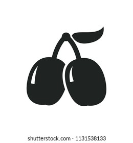 tasty cornels vector icon