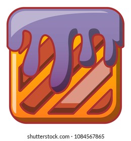 Tasty cream icon. Cartoon of tasty cream vector icon for web design isolated on white background
