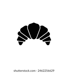 tasty croissant vector type icon
