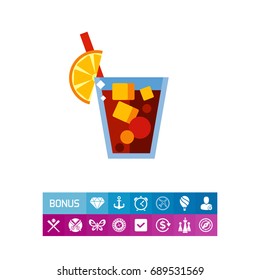 Tasty Cuba Libre drink icon