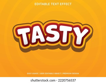tasty editable text effect template use for business logo and brand