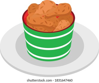 tasty fast all food collection White background