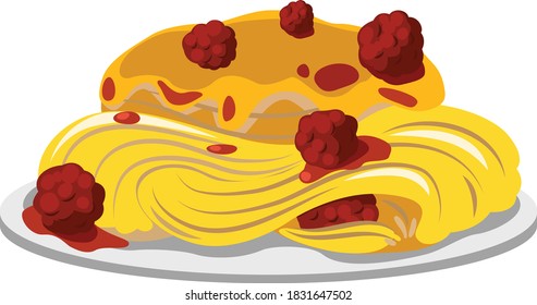 tasty fast all food collection White background