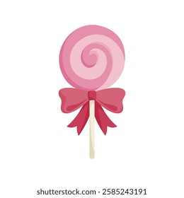 Tasty Flat Dessert Illustration Lollipop 