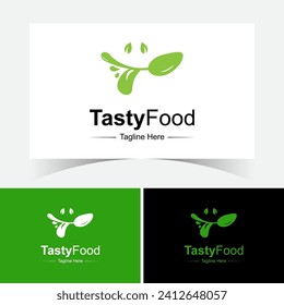 Tasty Food Logo Design Template. Healthy, Fresh Food Logo Design.