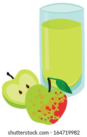Tasty Glass of Apple Juice