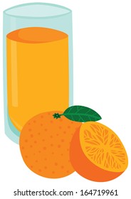 Tasty Glass of Orange Juice