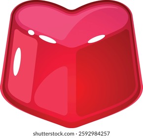 Tasty gum jelly candy vector illustration