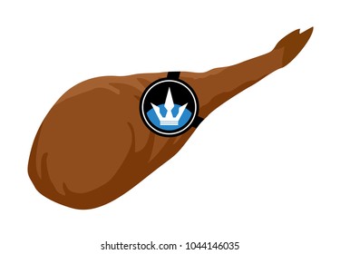 tasty ham illustration
