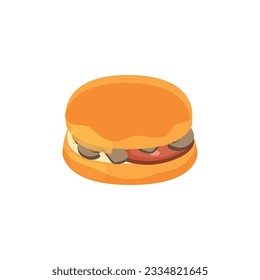leckeres Hamburger-Vektorsymbol