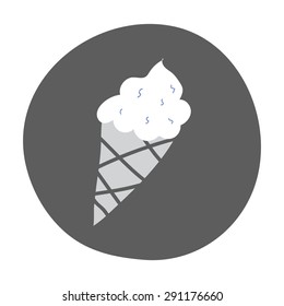 Tasty Ice Cream icon vector illustration