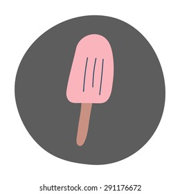 Tasty Ice Cream icon vector illustration