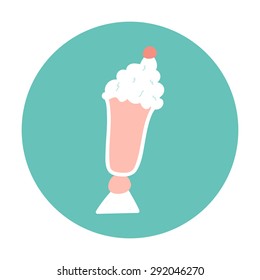 Tasty Ice Cream icon vector illustration