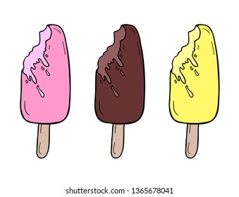 tasty ice cream illustration