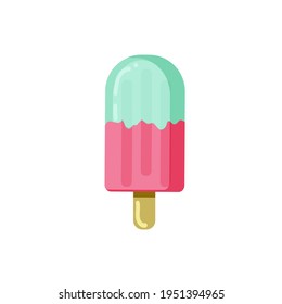 Tasty ice cream Summer popsicle vecor illustration