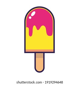 tasty ice cream vector design