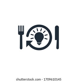 Sabrosa idea. Icono del vector aislado en fondo blanco.