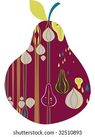 Tasty and isolated pear