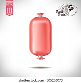 tasty juicy sausages for beer