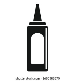 Tasty ketchup bottle icon. Simple illustration of tasty ketchup bottle vector icon for web design isolated on white background