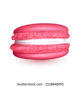 Tasty macaron on white background. Vector format