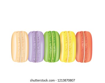 Tasty macaron. vector illustration