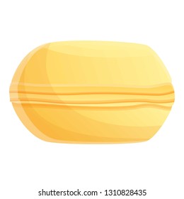 Tasty macaroon icon. Cartoon of tasty macaroon vector icon for web design isolated on white background