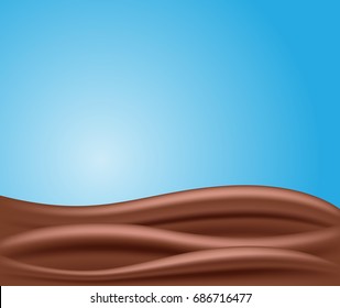 Tasty milk chocolate vector , background texture , creamy
