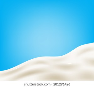 Tasty milk design element. Vector