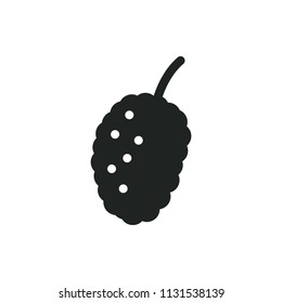 tasty mulberry vector icon