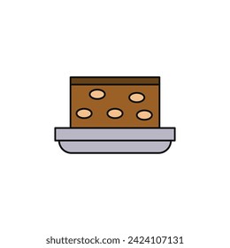 tasty nougat vector type icon