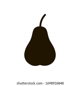 Tasty pear icon in trendy flat style isolated. Illustration eps 10.