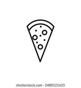 Tasty Pizza Slice Icon for Food Apps