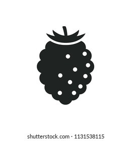 tasty raspberry vector icon