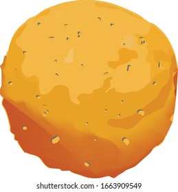 Una sabrosa bola de queso redondo