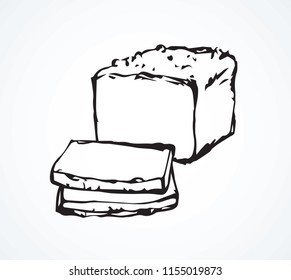 Tasty salt fat pig ribeye cured bossam wurst snack slice on white backdrop for text. Line black ink hand drawn natural lamb hamon meal shop grocery menu sign icon in retro doodle cartoon graphic style