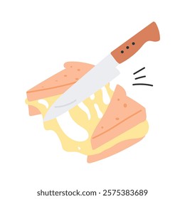 Tasty sandwich with fresh fillings, perfect for lunch