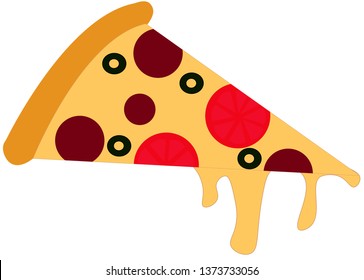 Tasty slice of pizza