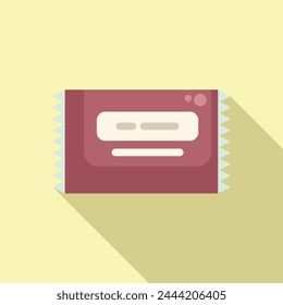Tasty snack pack icon flat vector. Shop packet machine. Vending machine product
