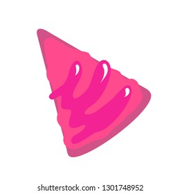 tasty strawberry cake illustration